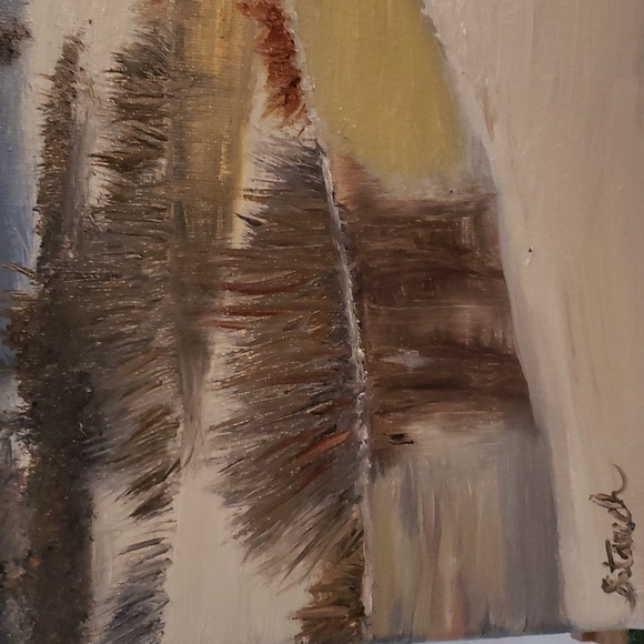 Snowy landscape oil painting by me(not a print) - Picture 2 of 4